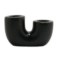 Black U Shaped Candle Holder