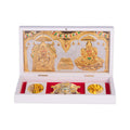 Laxmi Kuber Charan Paduka in white pocket temple Box