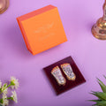 3-Inch Charan with Base for Pooja and Gifting