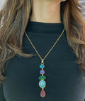 Stick Stone multi colour Necklace