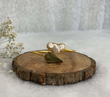 2 stone adjustable cuff