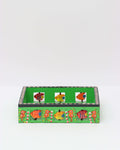 Green Handmade Handpainted wooden Tray