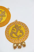 Yellow color Ganpati Decor hanging pair