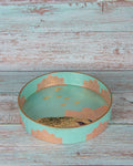 Peacock Tray with colorful decorative design