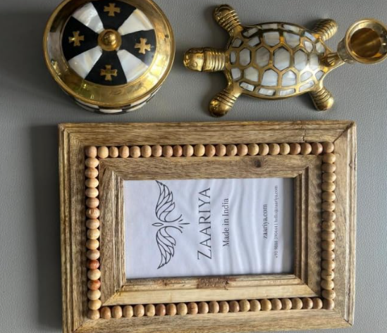 set of photo frame with Turtle Candle Stand, Dry Fruits Box, Handcrafted Photo Frame
