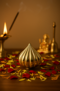Gold Modak Decoration For Ganpati