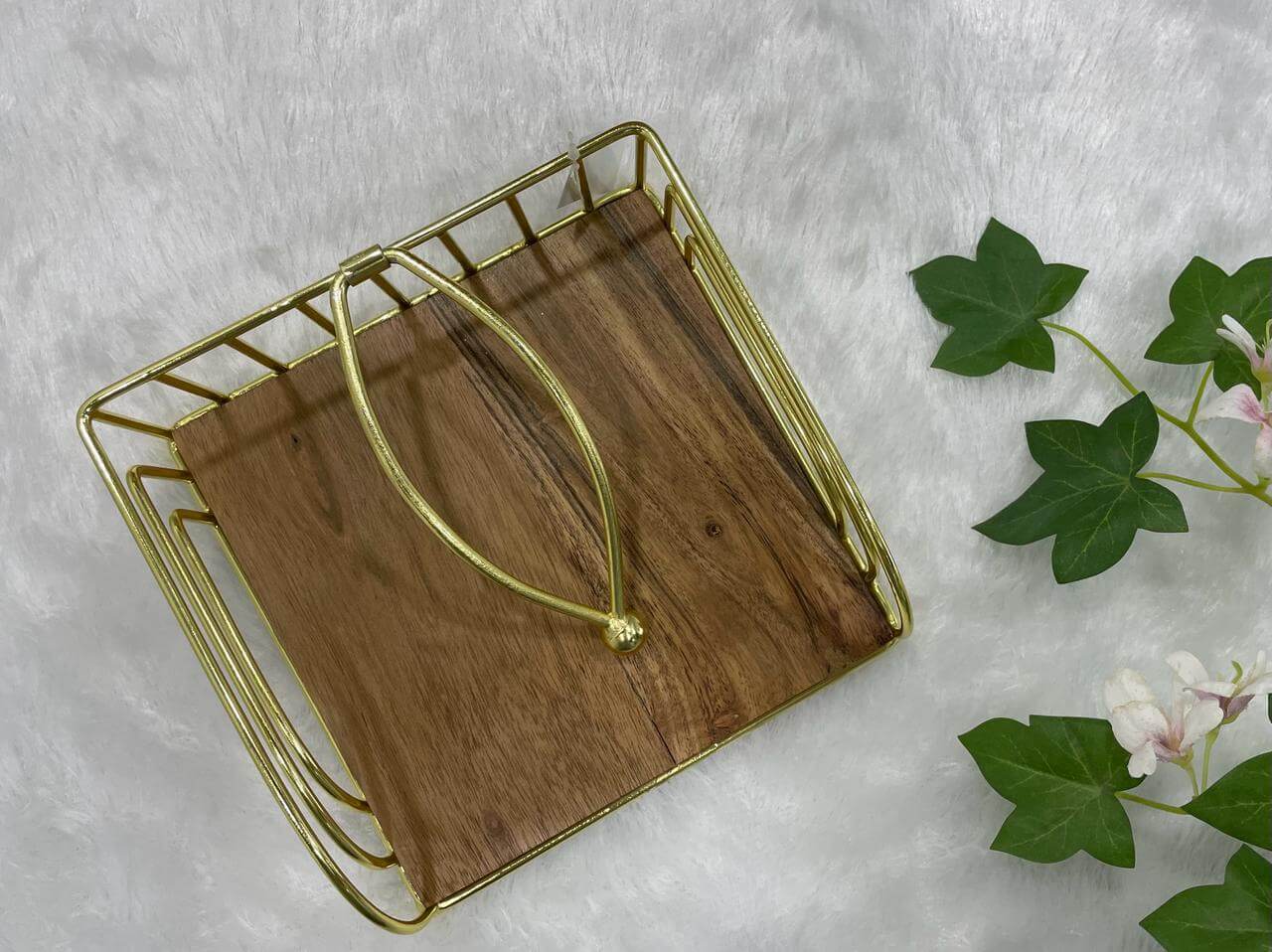 Wood Tissue Holder
