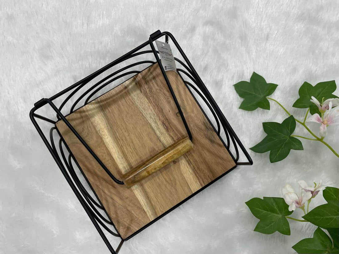 Wooden Tissue Holder
