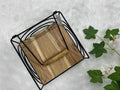 Wooden and metal Tissue Holder
