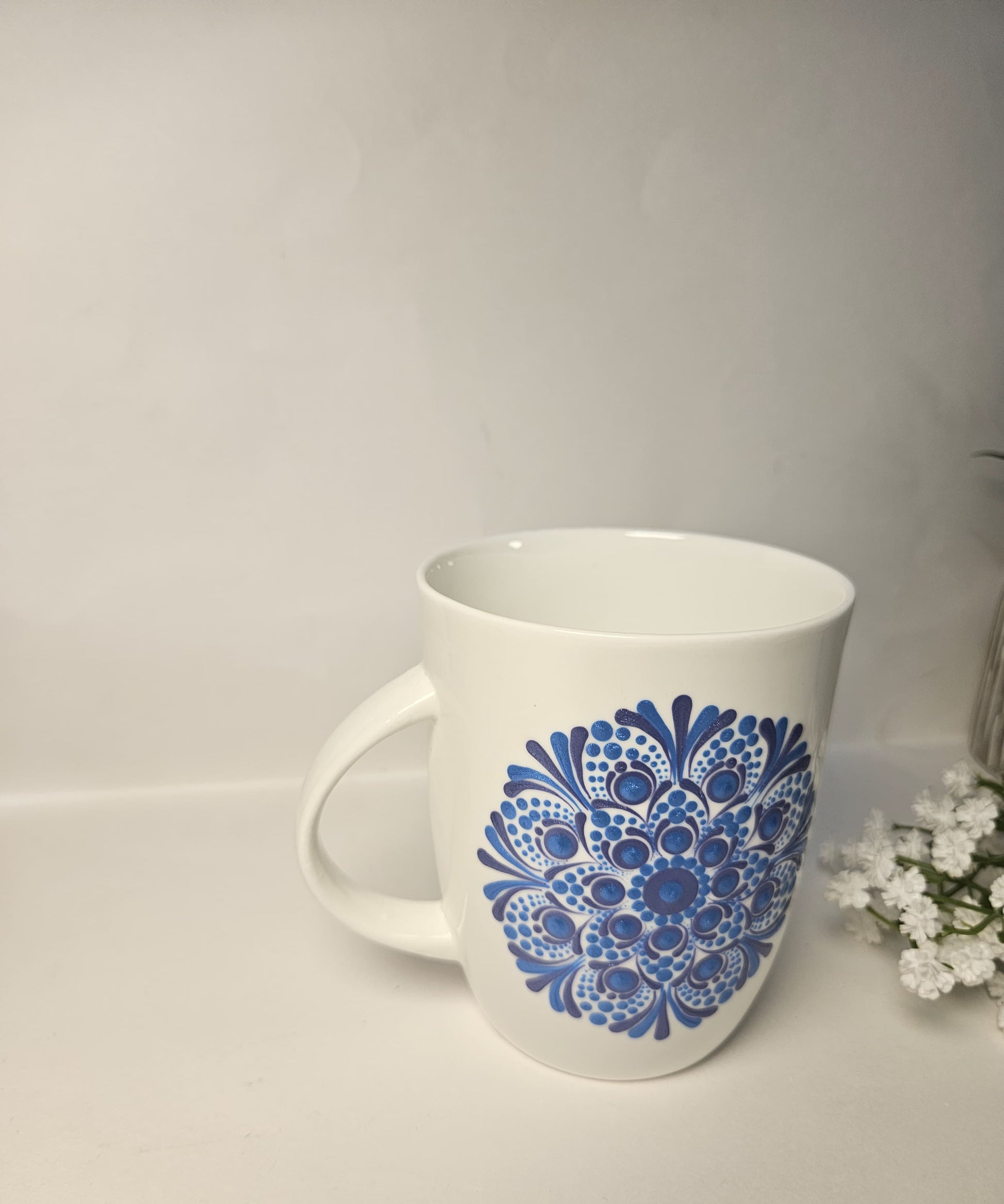 blue Serene Mandala Mug