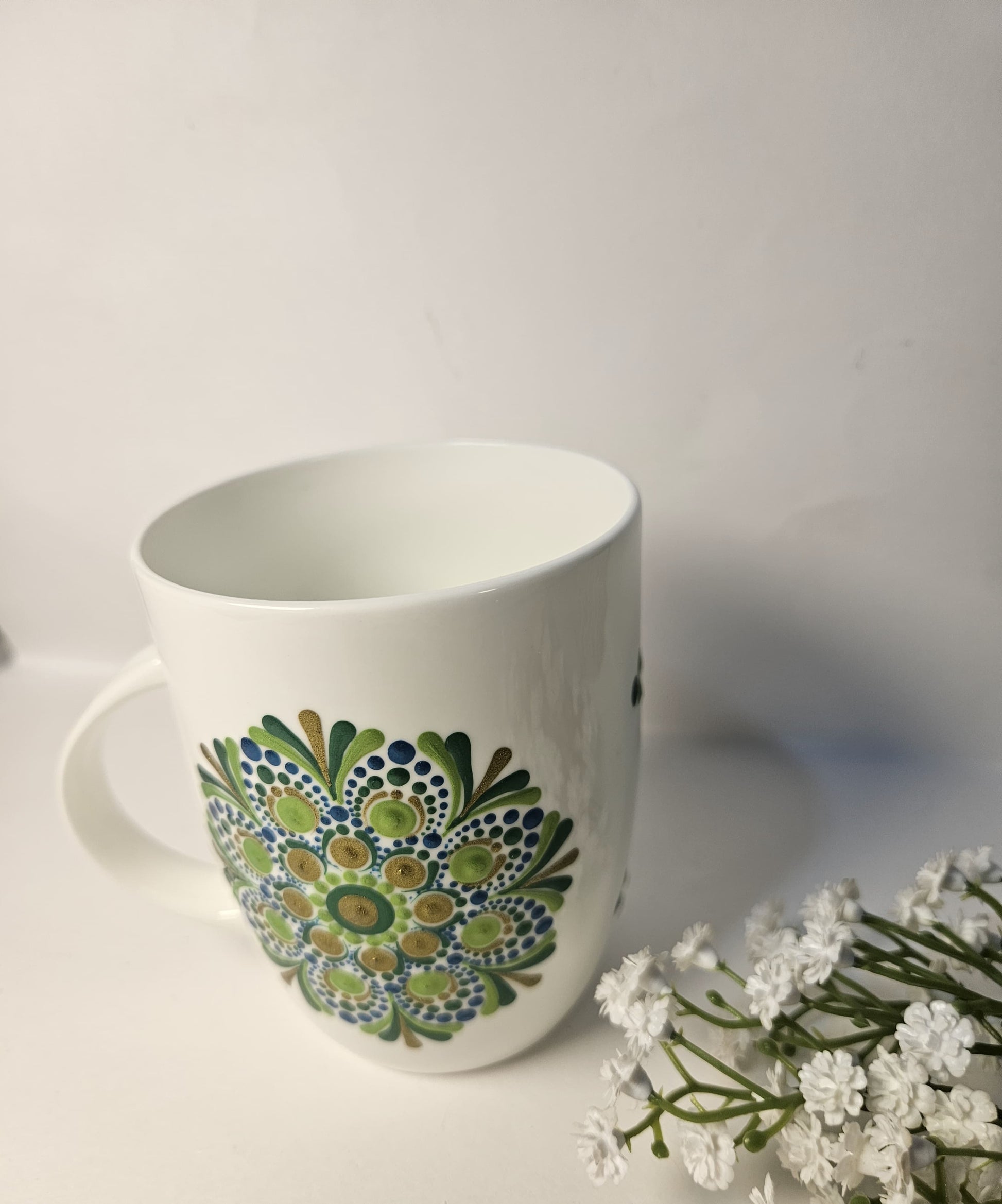 Green design Serene Mandala Mug