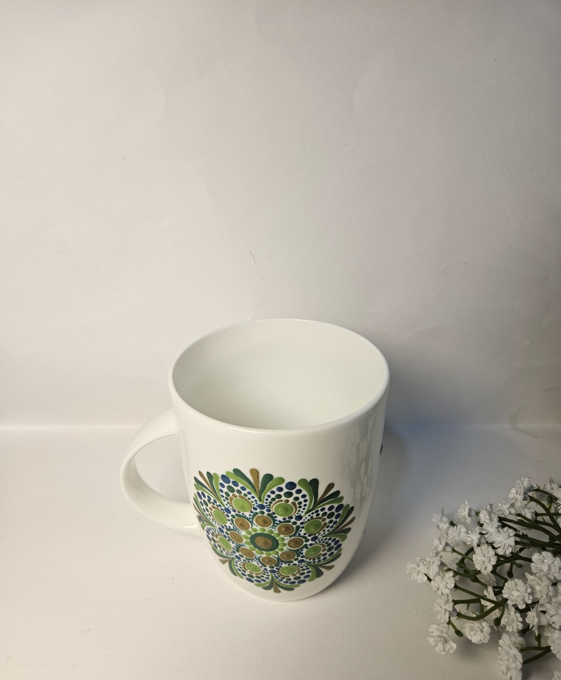 Green design Serene Mandala Mug
