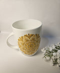 Yellow Serene Mandala Mug – A Touch of Tranquility for Your Morning Brew