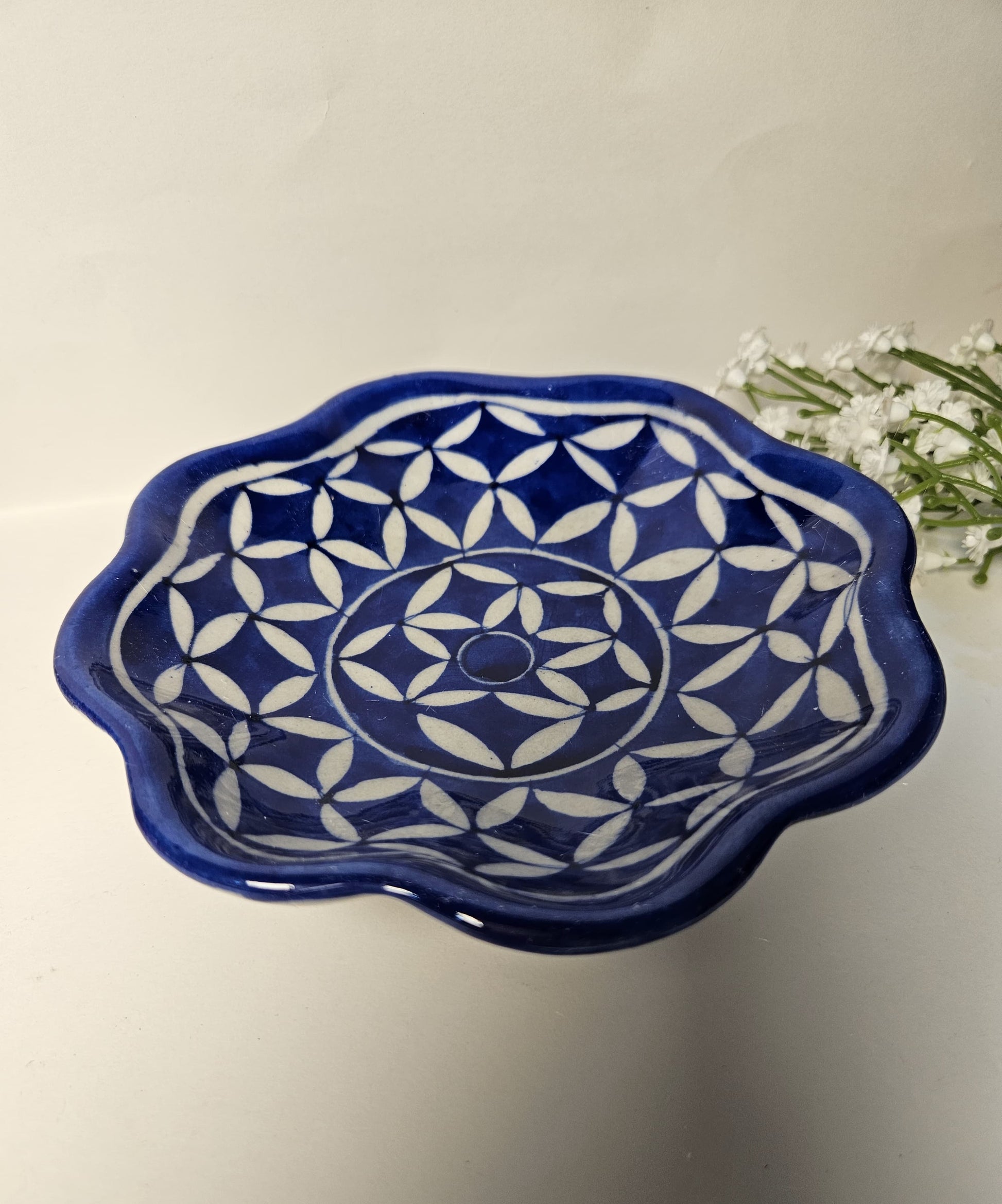 Blue Designer Ceramic Bowl for Home Decor