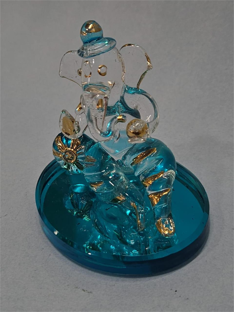 Crystal Ganesha Idol for Home Decor and Gifting