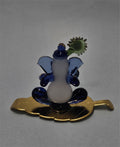 Morpankhi Ganesha Idol for on golden leaf back side photo