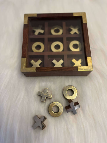 Wooden Tic Tac Toe Board