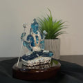 shop Lord Shiva Crystal Sculpture in blue color - video