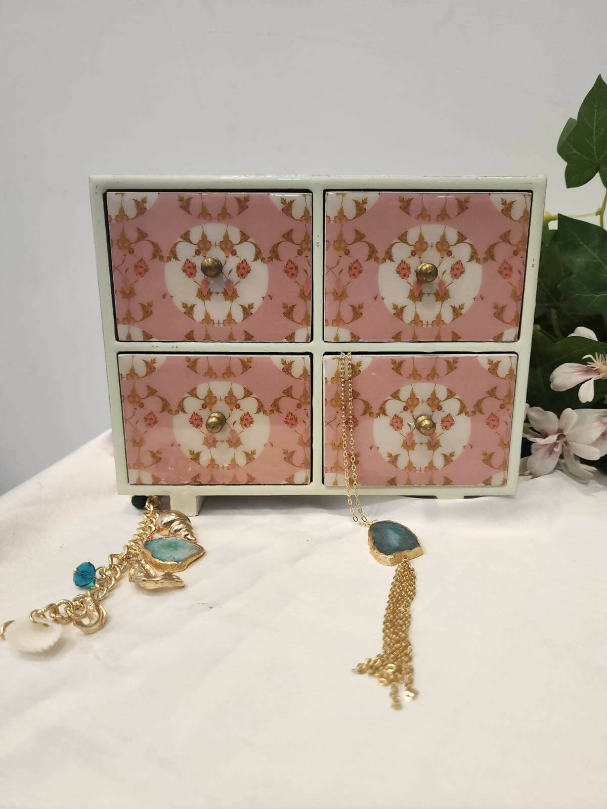 light green color Mini Drawers