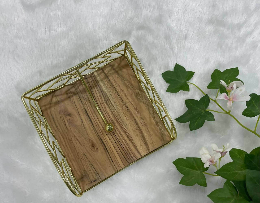 Wooden Tissue Holder