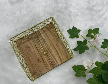 Wooden Tissue Holder