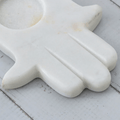 White antique hand held candle holder​