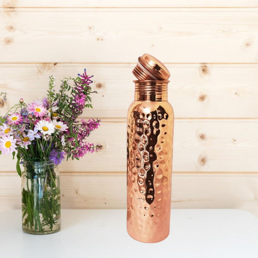 1L Copper Bottle (with Cleaning Brush) Wemy Store