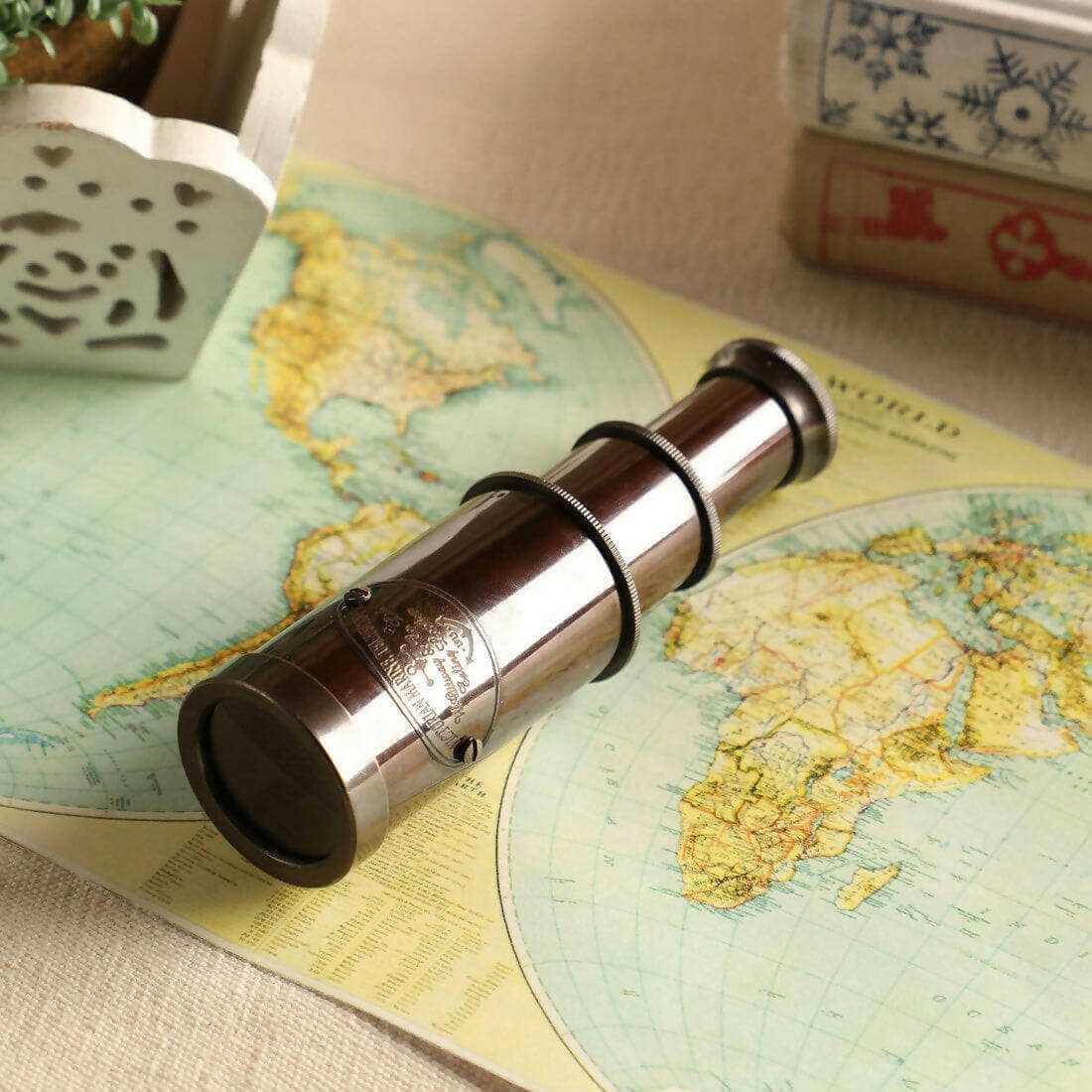 6" Brass Antique Royal Navy Telescope Wemy Store