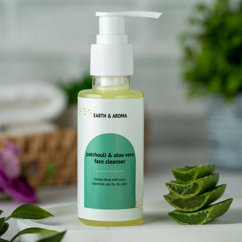 Aloe vera + Patchouli face cleanser for dry skin-100gm Wemy Store