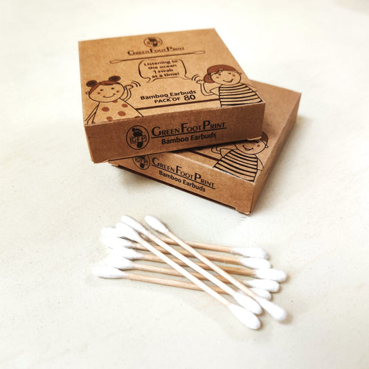 Bamboo Earbuds/ Ear Swabs - Pack of 80 x 2 Wemy Store
