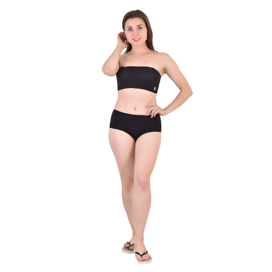 Bamboo Fabric Mid Waist Panty Pack of 2 Wemy Store