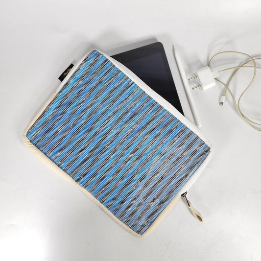 Blue Stripes n Cassette Tapes Tablet Sleeve (TS0323-004) Wemy Store
