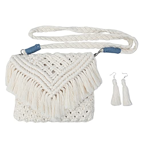 Boho Sling bag, Offwhite , 9x6inches Wemy Store