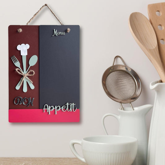 Bon Appetite Designer Kitchen Chalk Board With Hanging Wemy Store