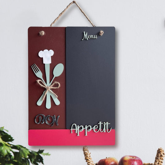 Bon Appetite Designer Kitchen Chalk Board With Hanging Wemy Store