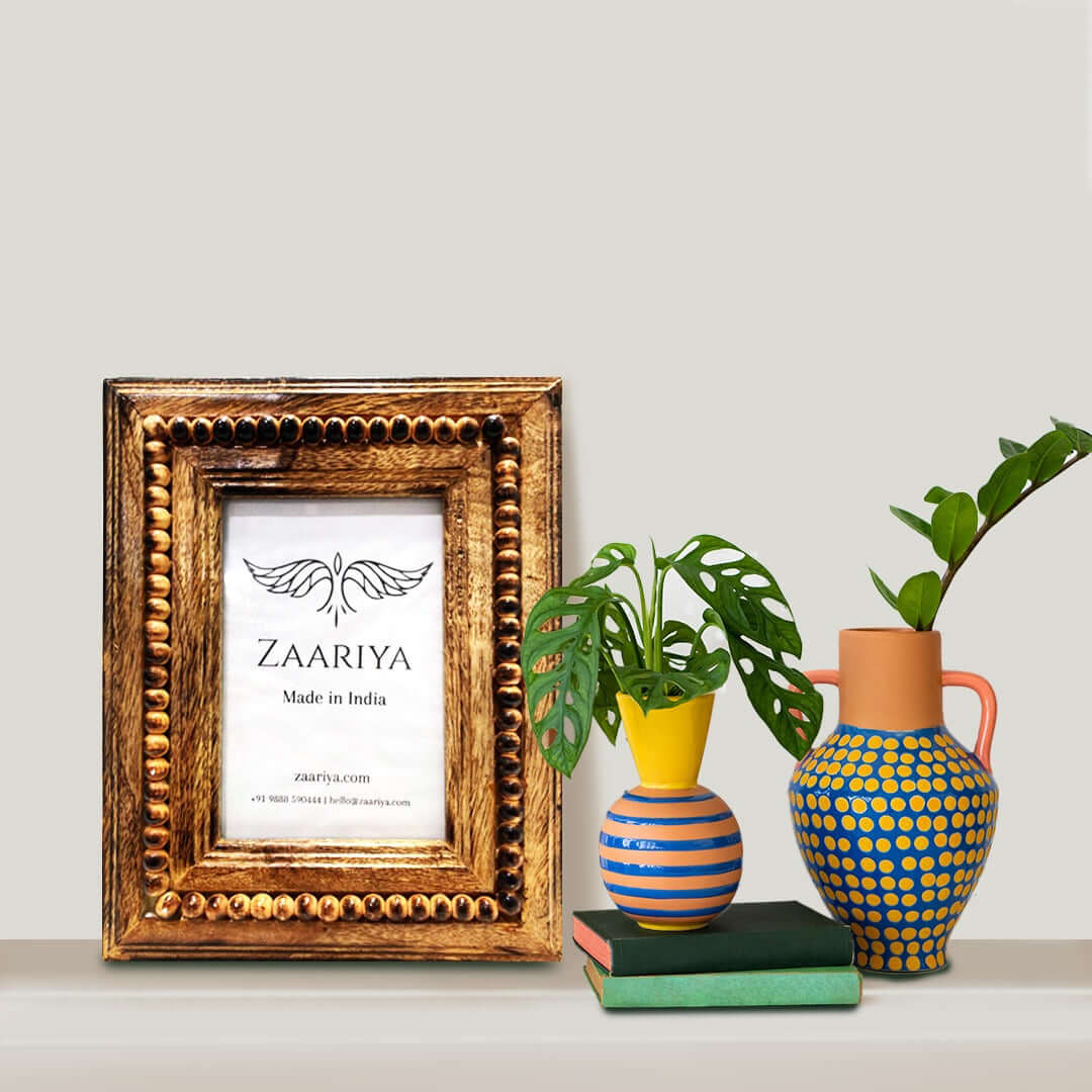 Zaariya Exquisite Boondi Frame made of Mango Wood