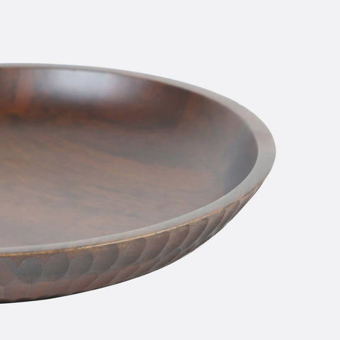 Carved Crust Flat Bowl Wemy Store