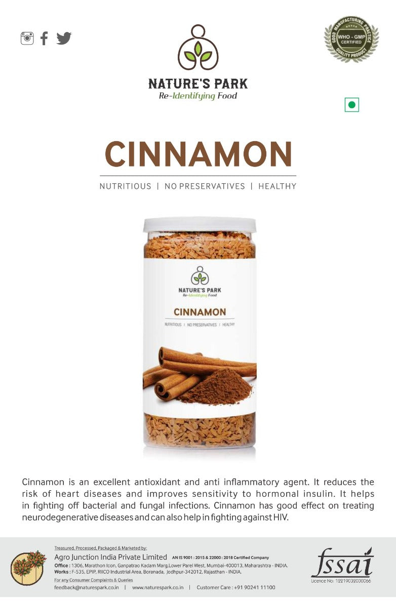 Cinnamon (Pet Jar) (90 g) Wemy Store