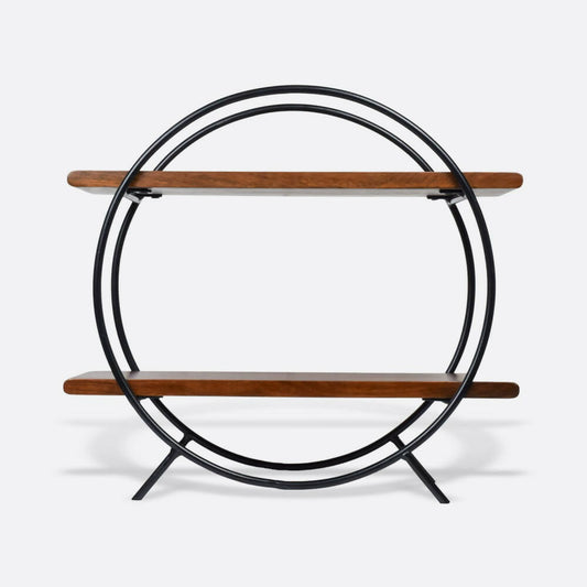 Circular Organizer with Black Frame from Mahogany Collection Wemy Store