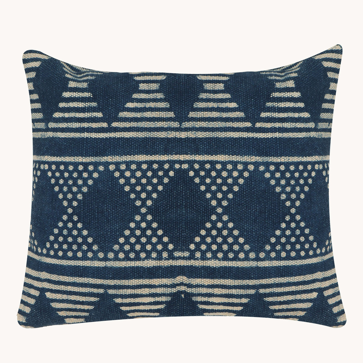 Blue Abstract Pattern Cushion Cover (17.5in x17.5in)