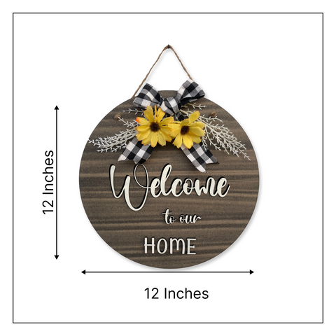 Couple With Sunflower Nameplate Hanging Home DÃ©cor 12 Inches Wemy Store