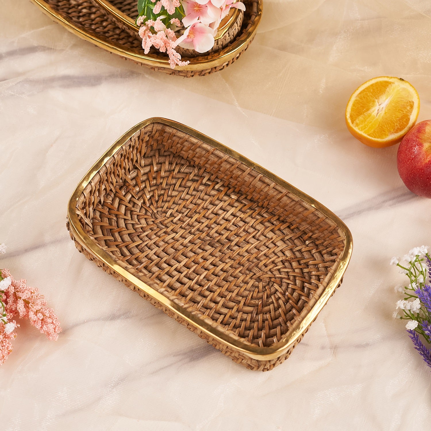 Rectangular Rattan Tray – Elegant and Practical Serving Tray for Home Décor
