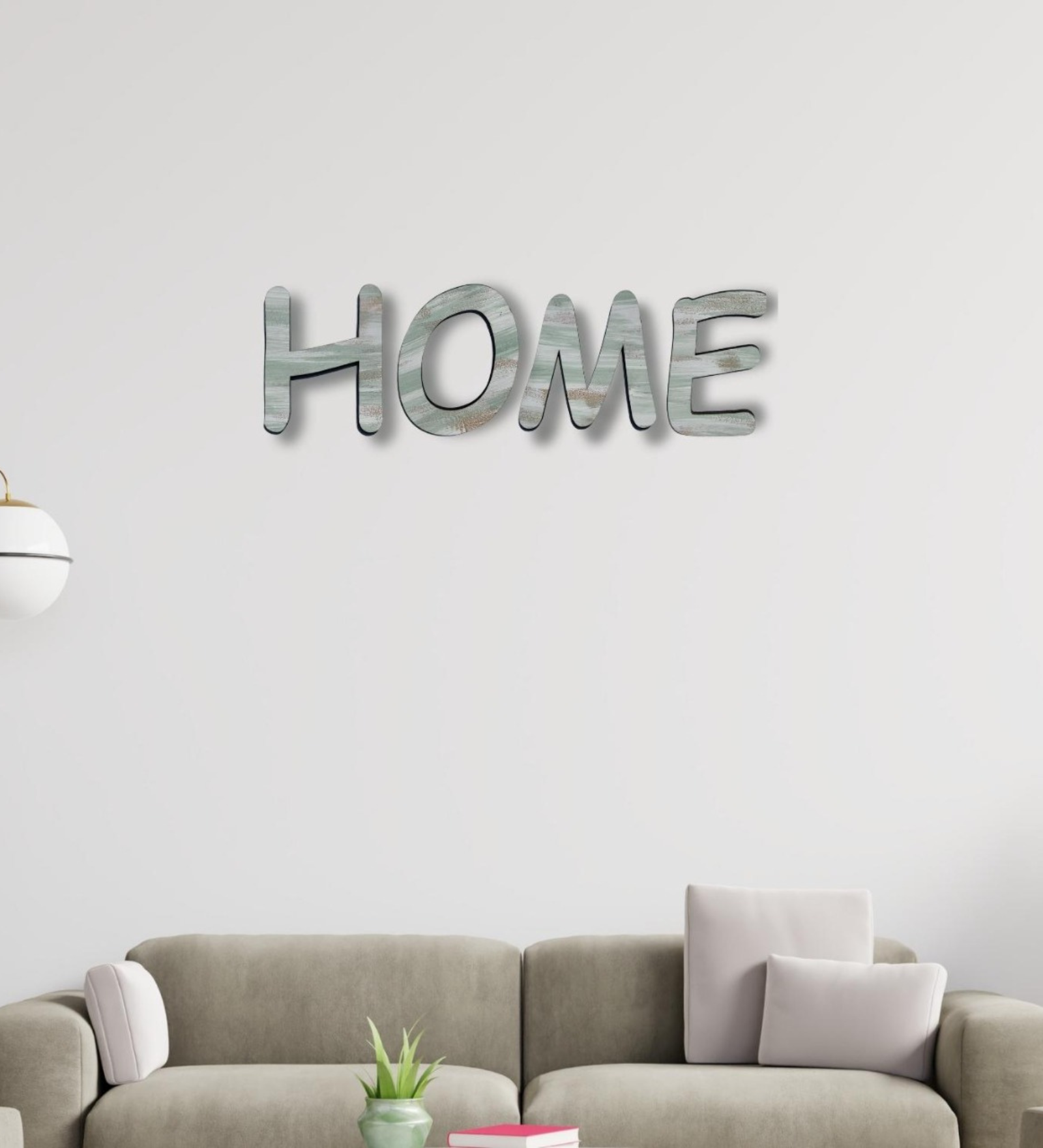HOME Capital & Bold 3D Laser Letters Wemy Store