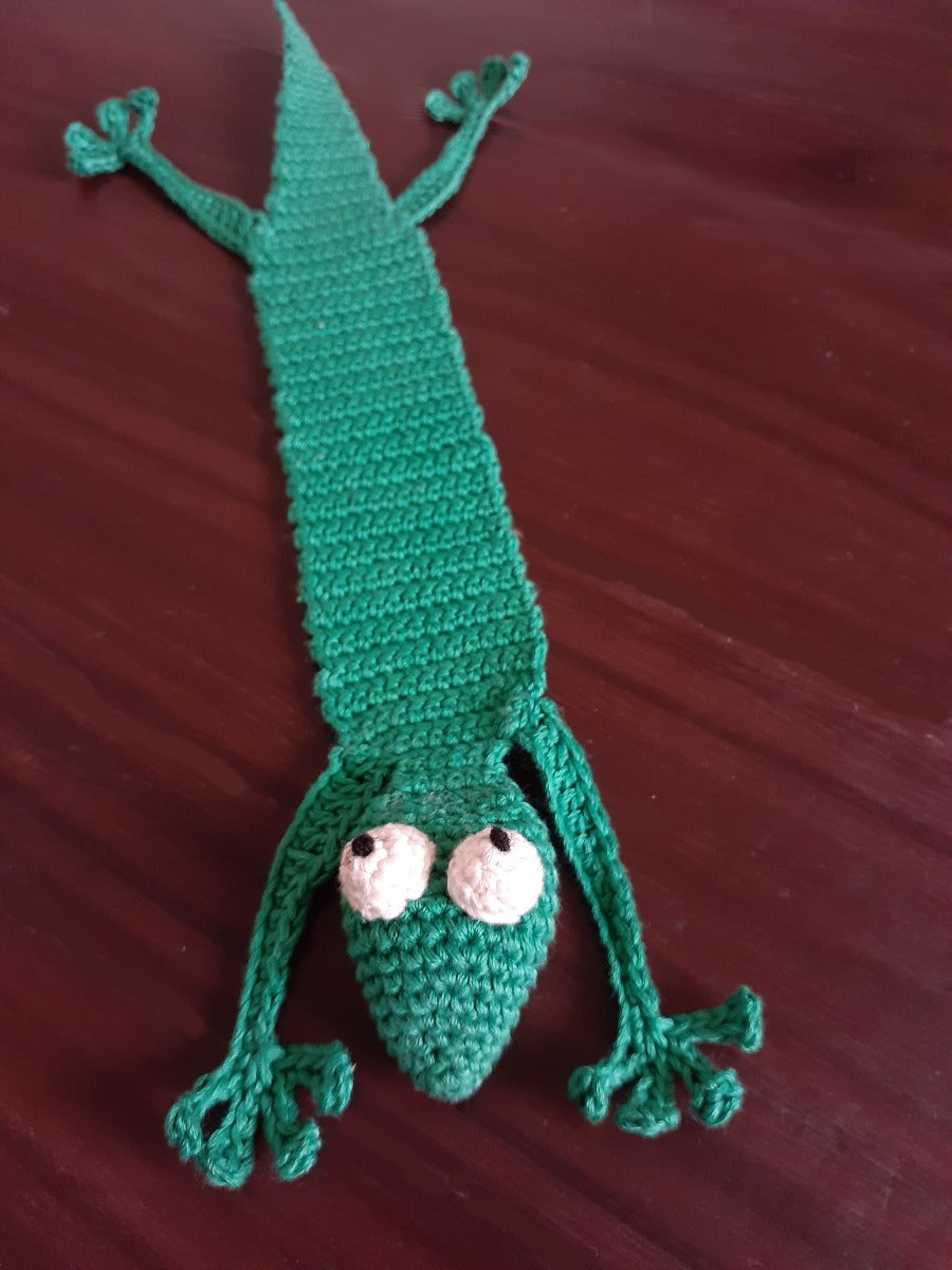 Handcrafted Amigurumi Gecko Bookmark Wemy Store