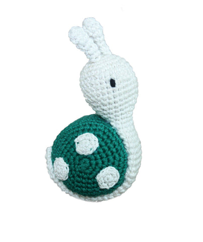 Handcrafted Amigurumi Snail Rattle Wemy Store