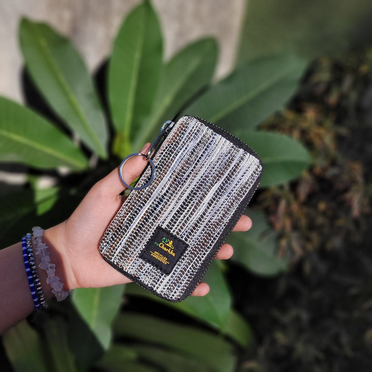 Handwoven Card Holder Black n Brown Casette Tapes (CH0223-005) Wemy Store