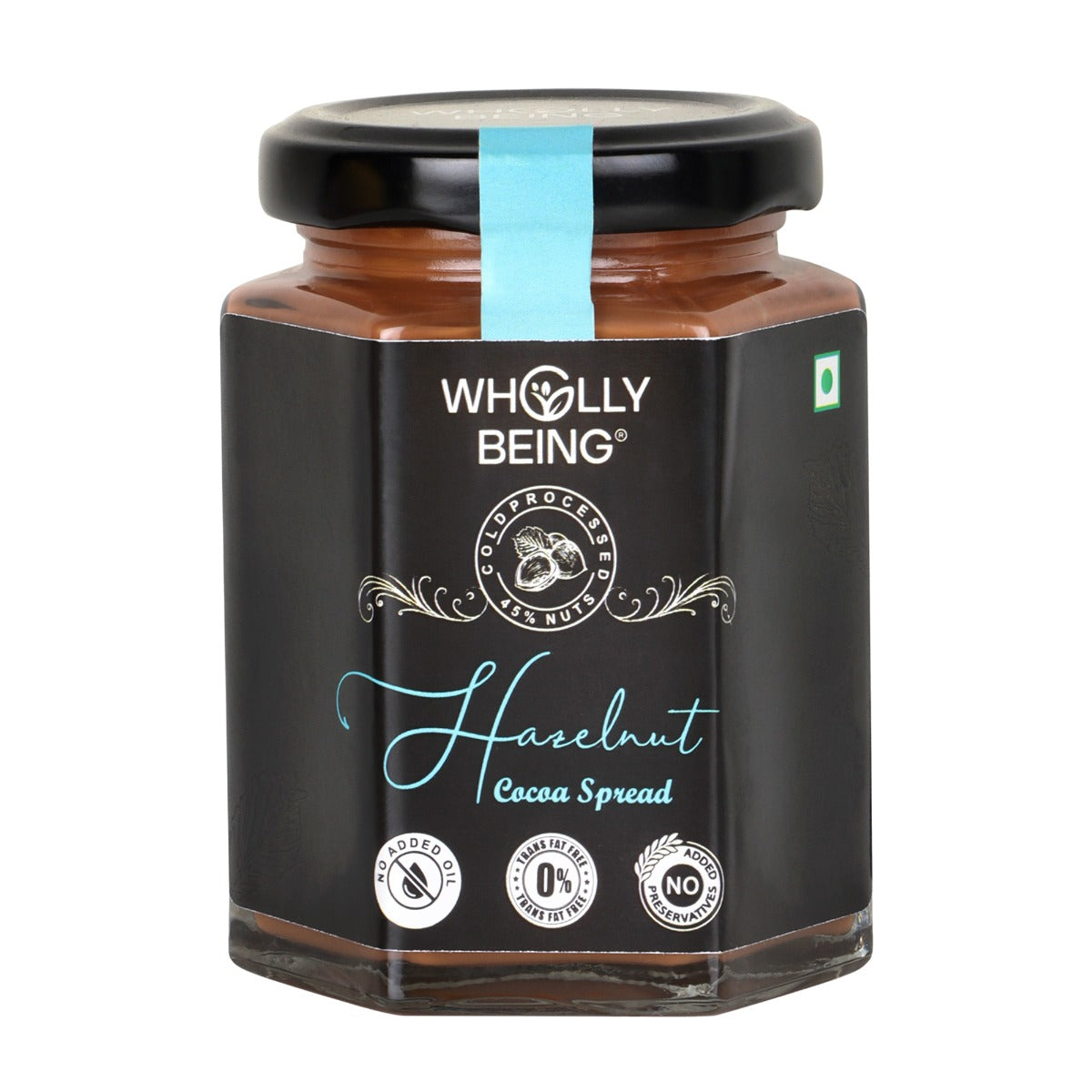 Hazelnut Cocoa Spread(200 Grams) with Jaggery (45% Nuts) No Added Oil, No preservatives , Trans Fat Free, High in Protein & Iron Wemy Store