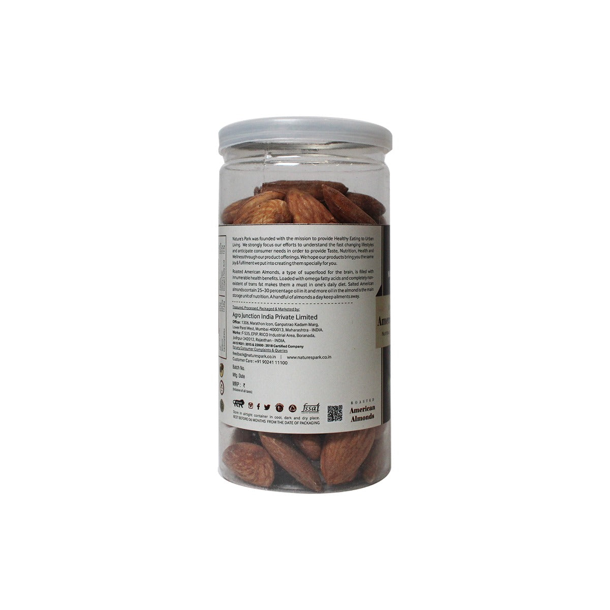 Healthy & Tasty Roasted Almonds (115 g) Wemy Store