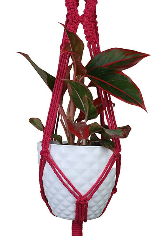Heart Plant pot hanger (Set of 2), pink Wemy Store