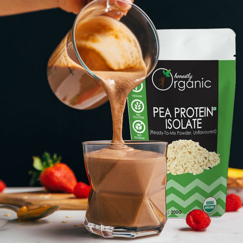 Honestly Organic Plant Based Pea Protein Powder - Unflavoured Protein Isolate: 80% - 200g Wemy Store